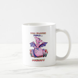 This Flower Feels Squishy cute baby dragon Coffee Mug
