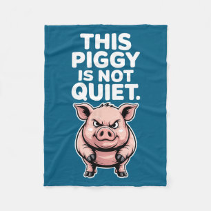 This Ggy Is Not Quiet Litical Funny Quote Meme  Fleece Blanket