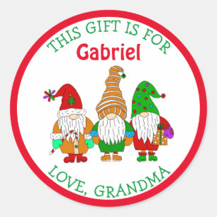 This Gift is For, Personalized Christmas Gift Tags