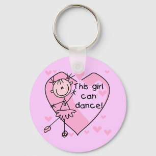 This Girl Can Dance T-shirts and Gifts Keychain