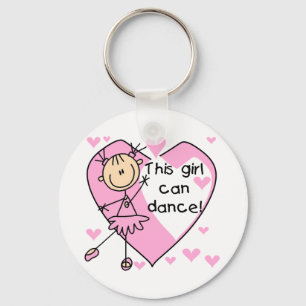 This Girl Can Dance T-shirts and Gifts Keychain
