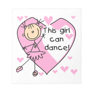 This Girl Can Dance T-shirts and Gifts Notepad