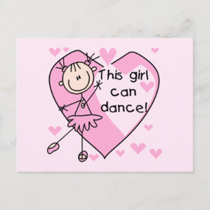 This Girl Can Dance T-shirts and Gifts Postcard