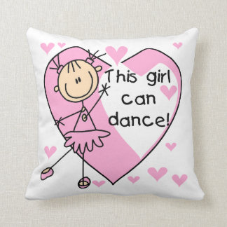 This Girl Can Dance T-shirts and Gifts Throw Pillow