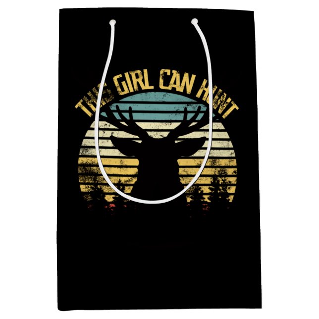 This Girl Can Hunt Classic Medium Gift Bag (Front)