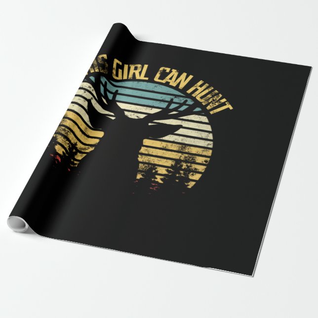 This Girl Can Hunt Classic Wrapping Paper (Unrolled)