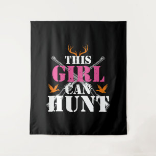 This Girl Can Hunt Deer Hunting Lover Essential Tapestry