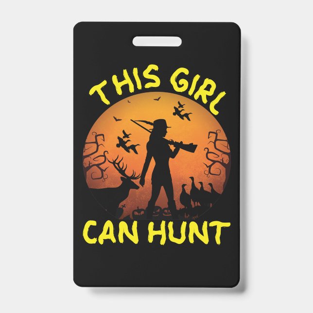 This Girl Can Hunt Essential Badge (Front)
