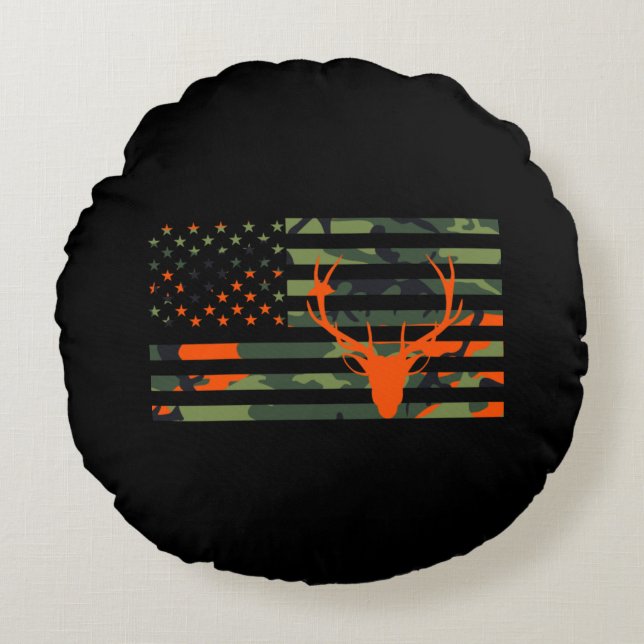 This Girl Can Hunt Essential Round Pillow (Front)
