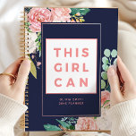 This Girl Can Positive Motivational Floral Planner<br><div class="desc">Stay inspired with this "This Girl Can" positive motivational floral planner. Perfect for women who love uplifting and stylish designs, this planner combines beautiful floral artwork with empowering messages. The vibrant flowers and motivational quote add a cheerful touch to your daily organization. Ideal for those who seek both inspiration and...</div>