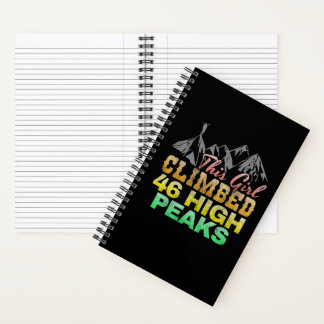 This Girl Climbed 46 High Peaks Notebook
