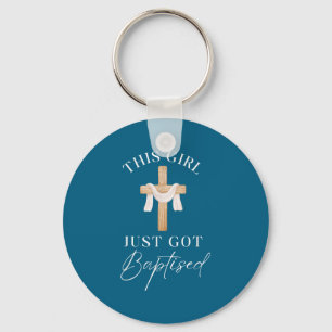 This Girl Got Baptized Christian Baptism I Decided Keychain