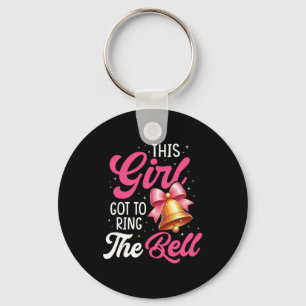 This Girl Got To Ring The Bell Breast Cancer Aware Keychain