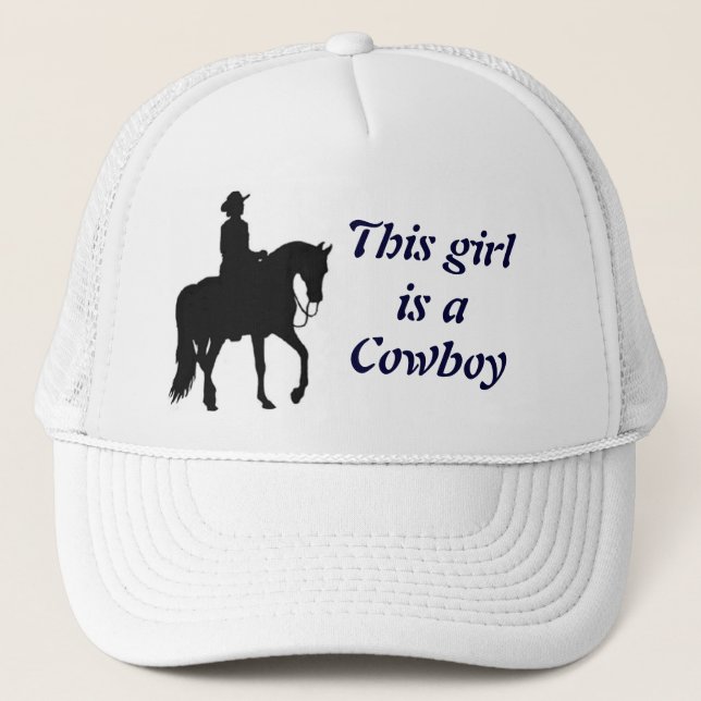 This Girl is a Cowboy Trucker Hat (Front)