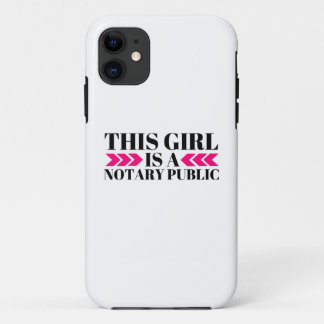 This Girl Is A Notary Public iPhone case
