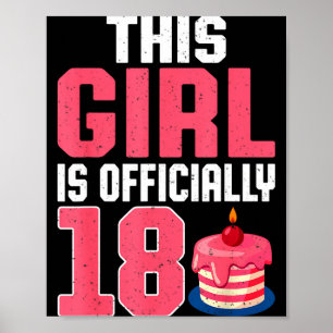 This Girl Is Ly 18 Years Old 18th Birthday Party  Poster