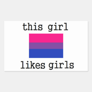 This Girl Likes Girls Bisexual Bi Pride Sticker