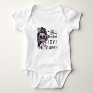 This Girl Love Halloween Baby Bodysuit
