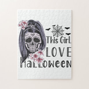 This Girl Love Halloween Jigsaw Puzzle