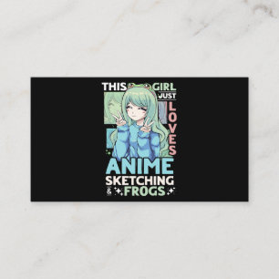 This Girl Loves Anime And Sketching Lover Sketch S Business Card
