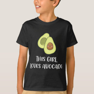 This Girl Loves Avocado Funny Fruit Lover Vegan Gi T-Shirt