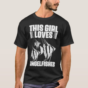 This Girl Loves Awesome Aquarium Angelfish Keeper  T-Shirt