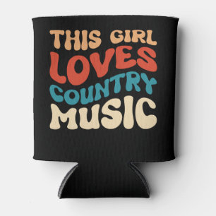This Girl Loves Country Music Can Cooler