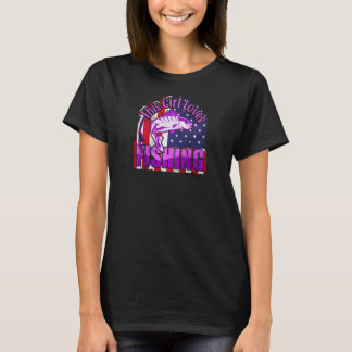 This Girl Loves Fishing Womens Fisher Girl Fishing T-Shirt
