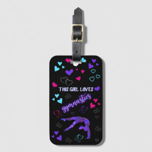 This Girl Loves Gymnastics Luggage Tag