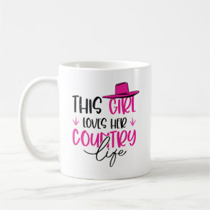This Girl Loves Her Country Lifestyle Western Farm Coffee Mug