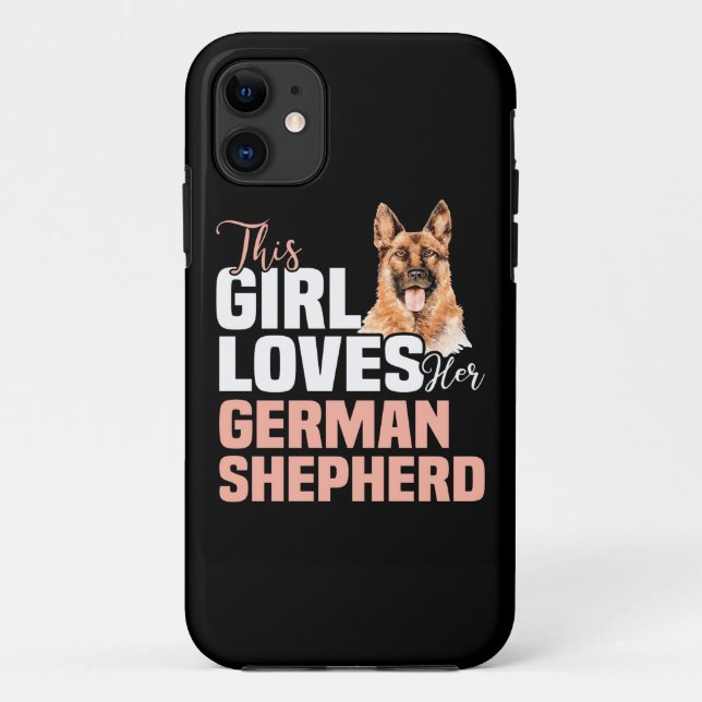 This Girl Loves Her German Shepherd Case-Mate iPhone Case (Back)