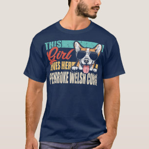 This Girl Loves Her Pembroke Welsh Corgi Cool Dog  T-Shirt