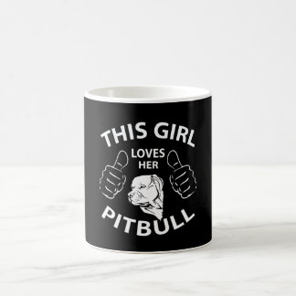 "This girl Loves her pitbull" Coffee Mug