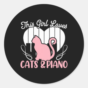 THIS GIRL LOVES HORSES Equestrian Horseback Rider Classic Round Sticker