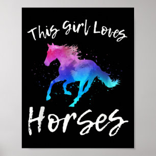 This Girl Loves Horses Funny Equestrian Rider Quot Poster