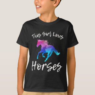 This Girl Loves Horses Funny Equestrian Rider Quot T-Shirt