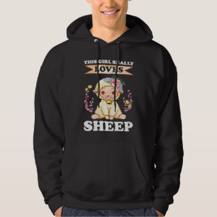 this girl really loves sheep sheeps hoodie