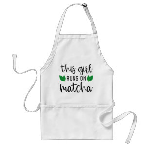 This Girl Runs On Matcha Standard Apron