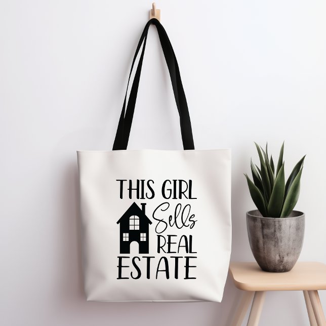This Girl Sells Real Estate Tote Bag (Creator Uploaded)