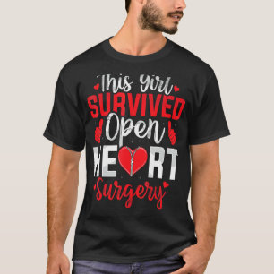 This Girl Survived Open Heart Surgery Bypass Surge T-Shirt