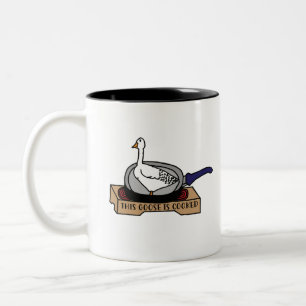 This Goose is Cooked swag Two-Tone Coffee Mug