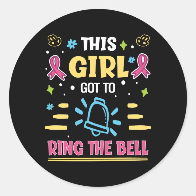 This Got To Ring The Bell Breast Cancer Warrior Classic Round Sticker (Front)