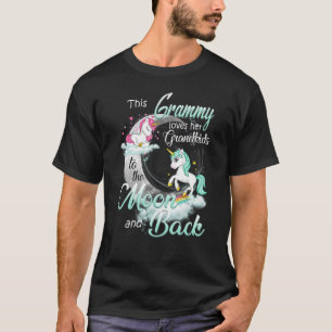 This Grammy Loves Her Grandkids To The Moon And Ba T-Shirt