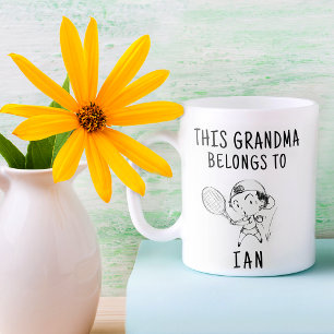 This Grandma Belongs To Funny Gift Coffee Mug