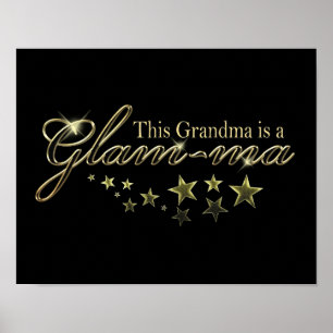 This Grandma is a Glam-ma Poster