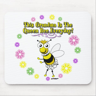 This Grandma Is The Queen Bee Everyday Bee Ring Mouse Pad