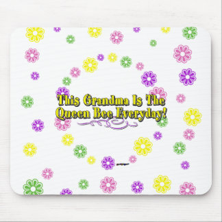 This Grandma Is The Queen Bee Everyday Flowers Mouse Pad