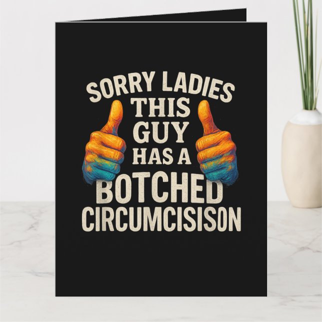 This Guy Botched Funny Cringe Card (Front)
