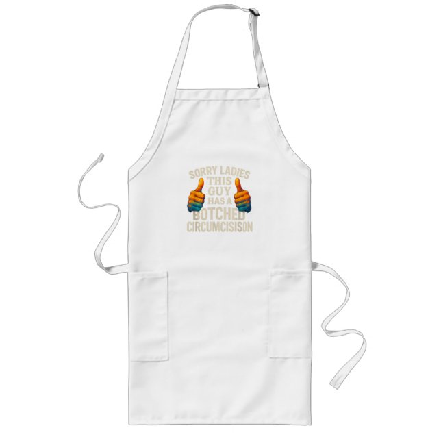 This Guy Botched Funny Cringe Long Apron (Front)