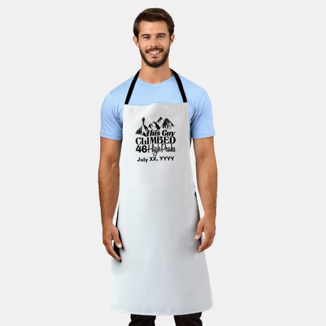 This Guy Climbed 46 High Peaks Apron (Worn)